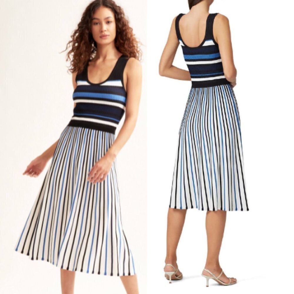 Tanya Taylor Iolanda Dress stripe mix 17275